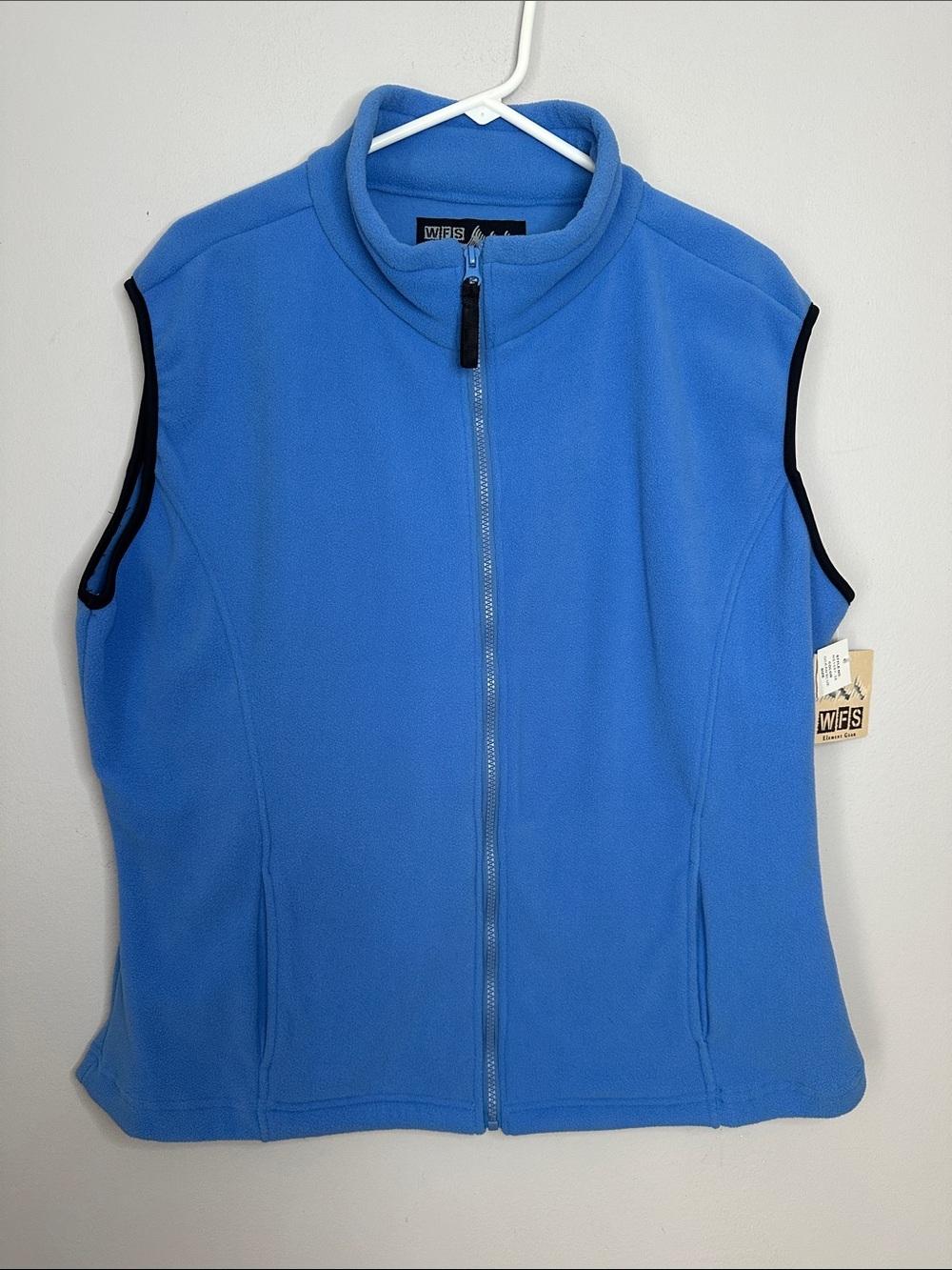 WFS Blue Fleece Zip-Front Vest Size 2XL NWT